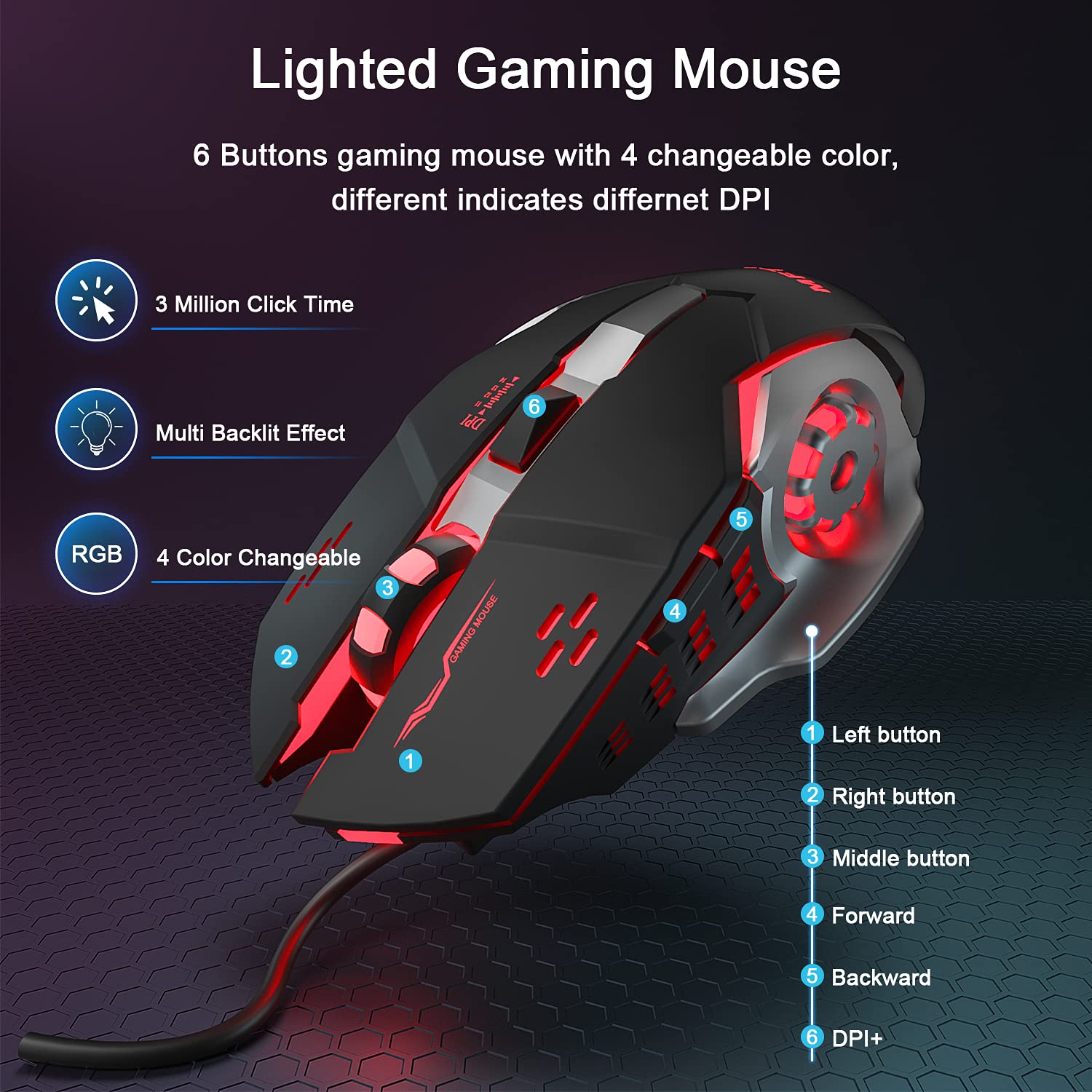K-snake GAMING MOUSE Q5 souris | فأرة غيمينغ — image 1